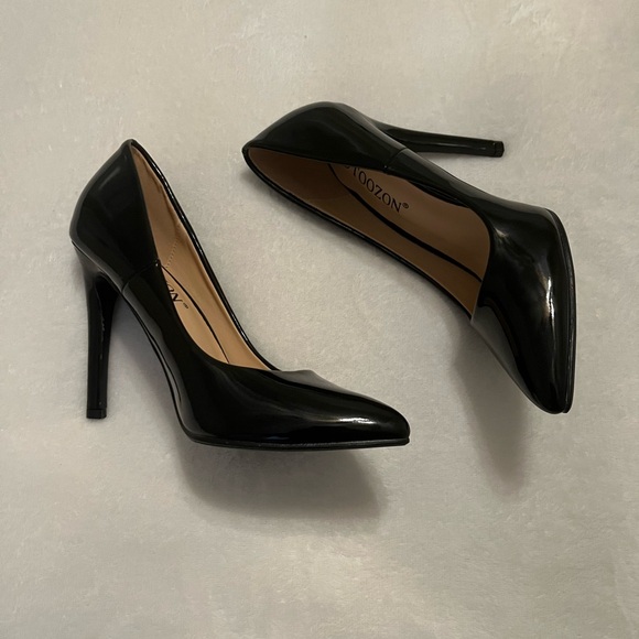 Black Patent Stiletto Heel 5.5 - Picture 4 of 8